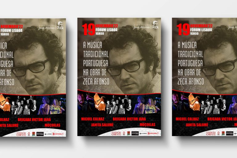 Cartaz do concerto "A Música Tradicional Portuguesa na Obra de Zeca Afonso".