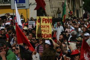Greve Geral - manifestantes em Lisboa apoiam a Greve Geral de 27 de Junho de 2013.