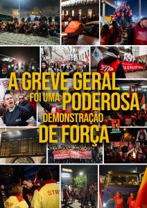 Greve Geral - cartaz de balanço da Greve Geral de 11 de Dezembro de 2025.